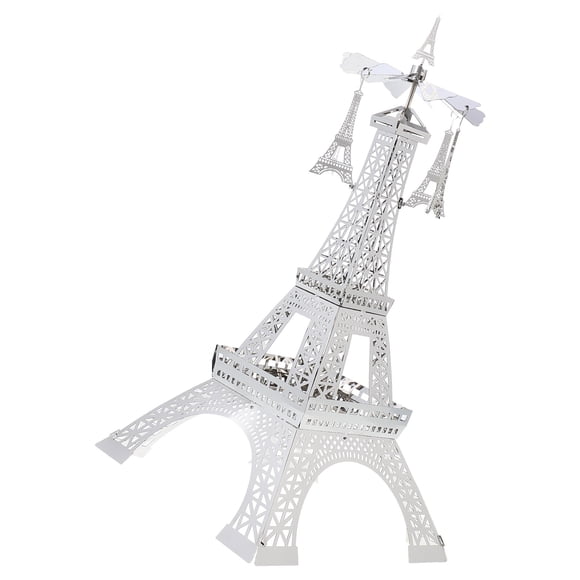 OUNONA 1Ud De Metal Giratorio Con Torre Eiffel Para Cena Y