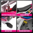 thumbnail image 6 of JOYLDIAS 12V Ride On Motorcycle Dirt Bikes for Kids with Training Wheels, Spring Suspension, Rose Pink, 6 of 8