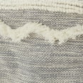 thumbnail image 3 of Nourison Life Styles Textured Grey Decorative Pouf, 16" x 16", 3 of 3