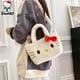 thumbnail image 4 of Sanrio-Bolso de hombro con figura de Anime para mujer y niña, bolsa de mano Kawaii Kuromi Melody de felpa, bolsa de cosméticos, bolsa de almacenamiento de viaje de Hello Kitty, regalos, 4 of 4