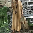 thumbnail image 2 of QIPOPIQ Robe d'Été pour Femmes Robe Longue Décontractée Ample Maxi Robes Tenue de Plage 2024 Resort Hawaïen Liquidation, 2 of 6