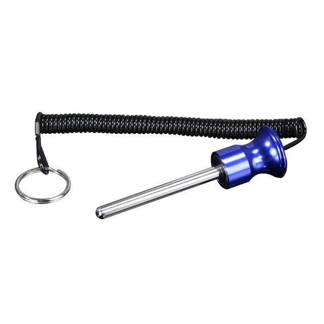 Llave selectora de fitness con pasador de pila de pesas magnéticas y cordón de repuesto para gimnasio en casa 8x80mm Azul