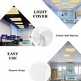 thumbnail image 3 of Plaid Yellle,Fluorescent Light Covers for Ceiling Lights 4x2 feet,2 Pack Magnetic Light Filters for Classroom,Rural Abstract Geometric Lattice Fluorescent Light Shade Panel for Office School Drop, 3 of 9