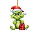 thumbnail image 1 of Adorno para árbol de Navidad Grinch con colgantes de monstruo verde divertidos y bonitos de 8cm para interiores, 1 of 6