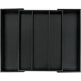 thumbnail image 2 of Utoplike Bamboo Expandable Kitchen Drawer Organizer, Adjustable Black Utensil Holder and Cutlery Tray Organiser, Drawer Divider for Silverware, Flatware, Knives in Kitchen, Bedroom, Living Room, 2 of 6