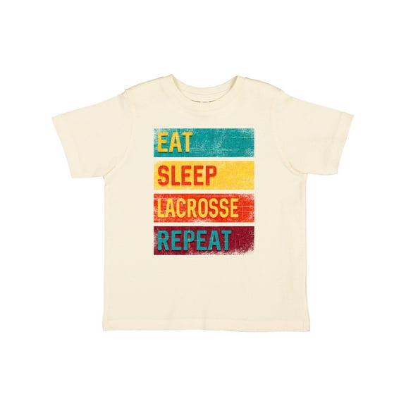 Inktastic Lacrosse Player Eat Sleep Lacrosse Repeat Boys or Girls Toddler T-Shirt