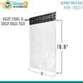 thumbnail image 2 of Shop4Mailers 12 x 15.5 Glossy White Poly Bag Mailer Envelopes 1.7 Mil 500 Pack, 2 of 6