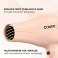 thumbnail image 4 of Tayshia by Conair Tourmaline Ceramic Pro All Hair Types Hair Dryer With Less Frizz and Less Damage 803, 4 of 20