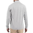 thumbnail image 2 of Women's-Cutter & Buck  Heather Gray Baylor Bears Adapt Eco Knit Stretch Recycled DryTec Raglan Quarter-Zip Pullover, 2 of 2