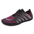 thumbnail image 2 of Chaussures Aquatiques Respirantes à Enfiler pour Femmes et Hommes, Antidérapantes pour l'Extérieur, Camping et Randonnée, Chaussures Légères à Cinq Doigts, Rouges, Taille 7, 2 of 5