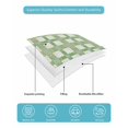 thumbnail image 5 of Quilts Twin XL Size, Ombre Green Plaid, Soft Comforter Bedding Set for Bed, Minimalistic Geometric Farmhouse Grid Lightweight Quilted Bedspread with Pillow Cover(2 Pieces) for All Season, 68x98 Inch, 5 of 6
