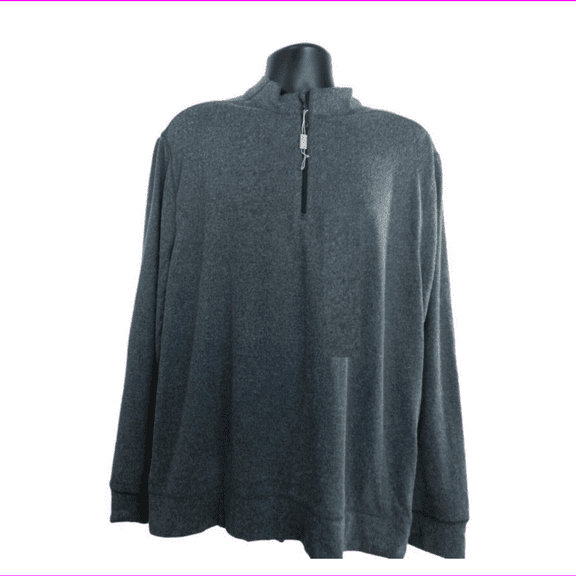 Greg Norman Men's Performance Blend Lined 1/4-zip Wind Sweater,NAHE Size L