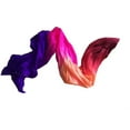 thumbnail image 6 of Light Weight Belly Dance Veils 5mm Real Silk Hand Dyed Scarves Shawls Wraps Horizontal For Women Dancer Classical 250cm, 6 of 7