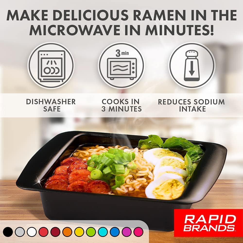 palm Zachtmoedigheid uitgehongerd Rapid Brands Ramen Cooker, Made Exclusively for Walmart, Microwave Ramen in  3 Minutes, BPA Free Plastic, Dishwasher Safe - Walmart.com