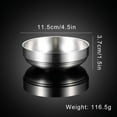 thumbnail image 2 of Saient 304 Stainless Steel Double Thick Metal Rice Cereal Bowls Double Walled Ice Cream Soup Bowls Heat Insulated Mixing Bowl, 2 of 3