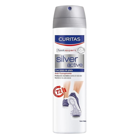Antitranspirante para pies Curitas foot expert silver active 150 ml