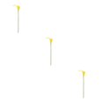 thumbnail image 4 of kurtrusly Wedding Decor With Simulated Calla - Choose Variety Of Colors And Styles With High 3D And Simulation Durable PU Pure Yellow 3PCS, 4 of 6
