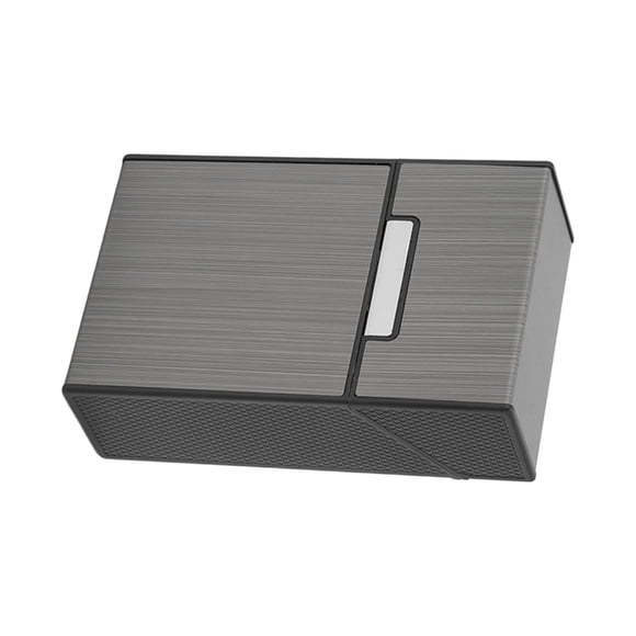 Caja de Cigarrillos, Capacidad 20, Interruptor Magnético, Abatible Cierre, Caja de Cigarrillos de Metal, Porta Cigarrillos Impermeable Portátil, para Cooperación Comercial,