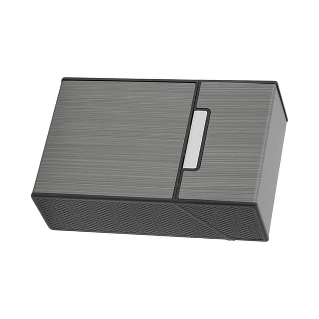 Caja de Cigarrillos, Capacidad 20, Interruptor Magnético, Abatible Cierre, Caja de Cigarrillos de Metal, Porta Cigarrillos Impermeable Portátil, para Cooperación Comercial,