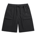 thumbnail image 4 of Cargo Shorts for Men Summer Lightweight Breathable Elastic Waist Wide Straight Leg Loose Hiking Shorts with Pockets, 4 of 4
