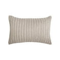 thumbnail image 2 of Striped Natural Tan Beaded Cotton Decor Throw Pillow, 14" x 22" Cover And Insert Set, 2 of 3