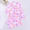 thumbnail image 2 of Shadoumai Satin Silk Valentine's Day Pajamas Set for Women Polka Dot Pjs Button Up Shirt+Pants 2 Piece Valentine Jammies, 2 of 6
