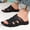 Black, variant on Men's Daily Casual Slippers, Summer Slide Sandals, Comfortable Soft Footbed, Lightweight and Durable, Fixed Strap Design, for Home and Outdoor Walking