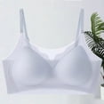thumbnail image 5 of Jinhomg Soft Bralettes for Women Soft Touch Workday Layering Wirefree Bralette No Print Pullover Style for Everyday Casual Wear, Soft Support, for Smooth Styling Blue XL, 5 of 6
