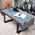 thumbnail image 1 of Coffee Table Cloth, Coffee Table Cover with Pockets and Tassel, Cotton Linen Waterproof Small Rectangle Tablecloths Washer Dryer Fridge Top Dust Cover-20 x 57 inch, 1 of 2