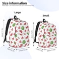 thumbnail image 2 of Bingfone Hand Drawn Watermelon Print Canvas College Laptop Backpack, Large Capacity Lightweight College Bookbag Casual Daypack-Small, 2 of 5