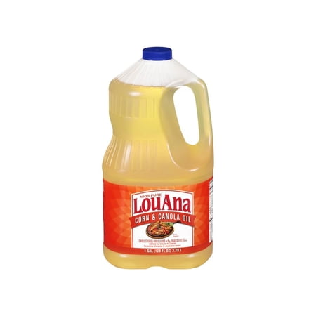 LouAna 100% Pure Corn & Canola Oil, 128 Fl Oz