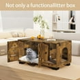 thumbnail image 6 of MIDODO Cat Litter Box Enclosure, Hidden Litter Box Furniture with Scratching Pad Cat Washroom Cat House Table for Living Room, 6 of 8