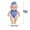 D, variant on Swimming Doll with Flexible Joints Removable Swimsuit for Kids Beach Pool Play Summer Toy Gift Bath Time Fun(A)