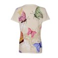 thumbnail image 5 of Pntutb Moda Mujer Causal Cuello en V Blusa Estampada Camiseta de Manga Corta Tops de Verano Pntutb Pntutb-2446, 5 of 5