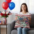 thumbnail image 5 of 2 Pack Outdoor Waterproof Throw Pillow Covers,Independence Day Sunflower Leopard USA Flag Decorative Patio Pillowcases for Chair Couch Sofa 18x18in, 5 of 9