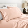 thumbnail image 2 of Noble Linens 2 Piece Pillow Case Set, Blush, King, 2 of 11