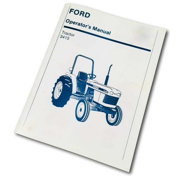 ford Operator's Manual: Tractor 3415