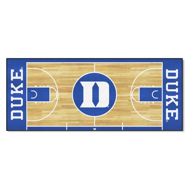 FANMATS 8171 NCAA -Duke Blue Devils Basketball Court Runner Rug - 30in. x 72in. | Sports Fan Area Rug