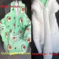 thumbnail image 4 of Manta de sherpa de invierno, sudadera con capucha a juego para la familia, sudadera para niña, ropa de hogar de aguacate_w, 4 of 4