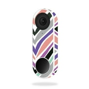 MightySkins NEHEL-Colorful Chevron Skin for Nest Hello Video Doorbell - Colorful Chevron