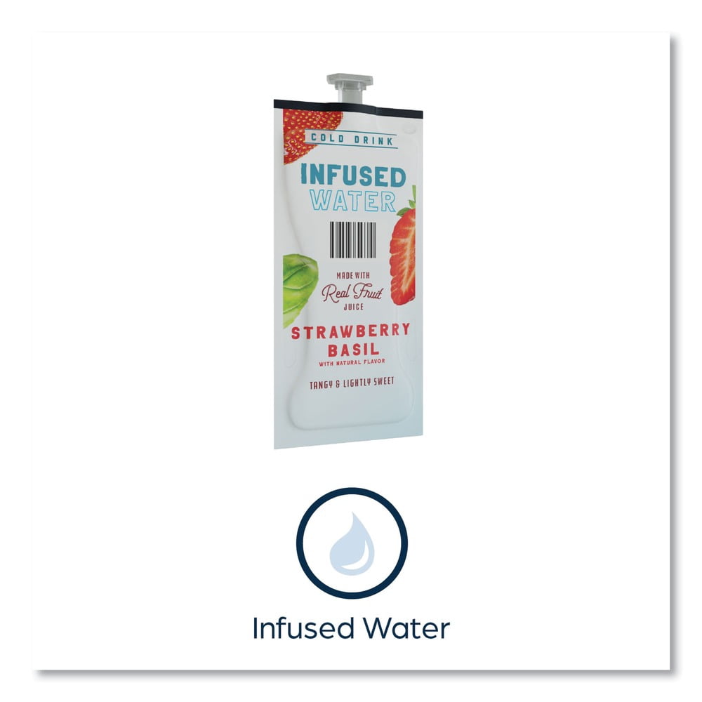 FLAVIA 48053 Infused Water Freshpack - Strawberry Basil (100/Carton)