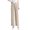 Beige, variant on Annhoo Dressy Pants for Women Spring Plain Wide Leg Drawstring High Waist Trouser with Pocket Casual Workwear Clothes