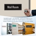 thumbnail image 6 of Uxcell 9"x3" Break Room Sign, 2Pcs Room Door Sign Self-Adhesive Door Sticker Acrylic Wall Signage Easy Installation for Indoor Outdoor Home Business, Light Grayish Blue with Gray Text, 6 of 6