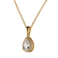 thumbnail image 2 of Collar para Mujer con Baño de Oro 14k LuckyLy, Cadena con Dije de Zirconia Cúbica, Modelo Dory Verde blanco UNITALLA, 2 of 6