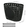thumbnail image 4 of Cesta de cesta de plástico para niños de 1 por ciento Cesta de almacenamiento de bicicleta desmontable para bicicleta para niños (negro), 4 of 5