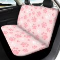 thumbnail image 4 of Pzuqiu Pink Paw Print Pattern Car Seat Covers Easy Installation Car Seat Cover Full Set Soft Breathable Easy to Install Fit for Trucks Cars, 4 of 10