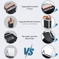 thumbnail image 4 of Caja de maquillaje MAKEUP Train Case FRENESSA con 3 bandejas y espejo, 4 of 8