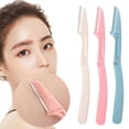 thumbnail image 3 of Single Pink [Opp Bag] Single Folding Eyebrow Trimmer Eyebrow Razor Female Anti-Scratch Beginner Set With Replaceable Blade, 3 of 7