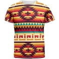 thumbnail image 1 of T-Shirt Adulte Motif Américain Natif Rouge Partout, 1 of 1