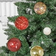 thumbnail image 4 of ZZkhGo Christmas Electroplated Ball Set 30pcs 6cm 3cm Shatterproof Plastic Colorful Tree Hanging Ornaments Gold Red Pink, 4 of 7
